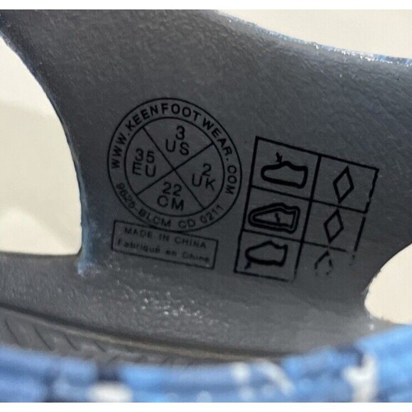 KEEN Youth Kid's 3 Rubber Sport Sandals - Blue Camo - Picture 11 of 11